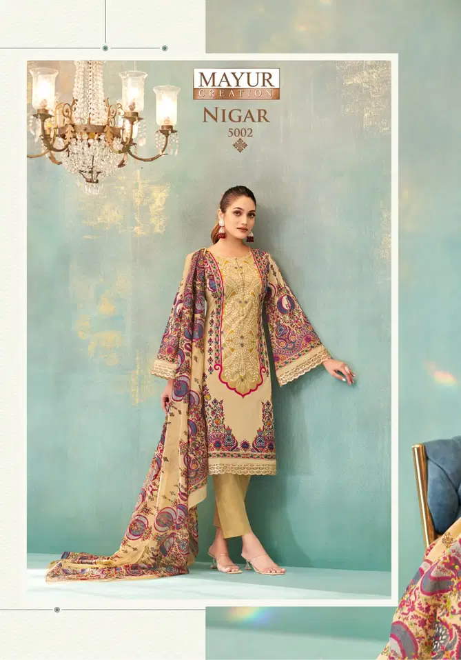 Nigar Vol 5 By Mayur Printed Cotton Dress Material Wholesale Market In SUrat
